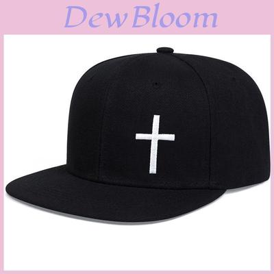 Hip Hop Cap With Cross Embroidery And Adjustable Fit For Street Style