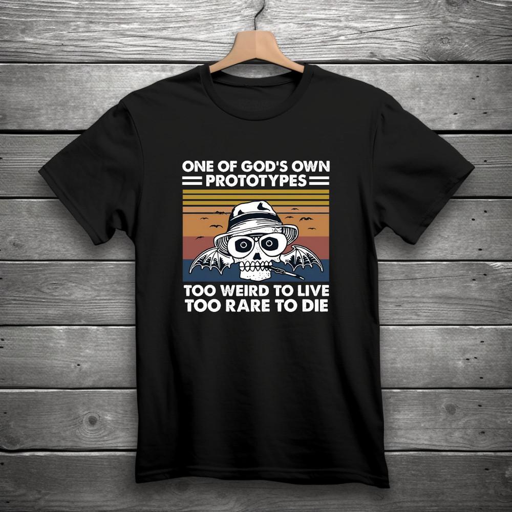 Too Weird To Live TShirt Fear and Loathing in Las Vegas Hunter S Thompson S3XL Unisex T-Shirt S