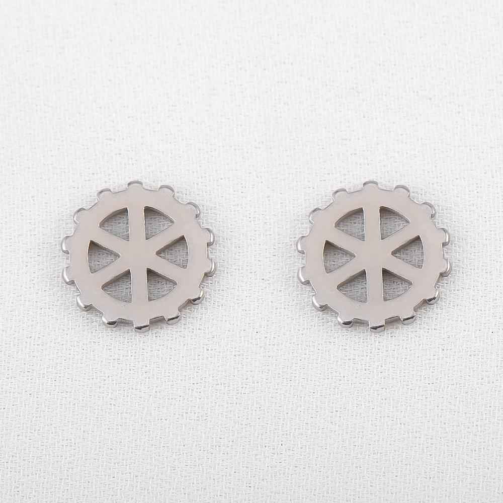 15pcs Stainless Steel Mechanical Steampunk Cogs Gears Clock Hour Hand Pendant Necklaces Bracelets Charm DIY Jewelry Making Decro