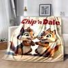 1 pezzo, Coperta Cartone Animato Chip 'n Dale - Personaggi dei Cartoni Animati Carini Animale di Peluche per Decorazione Stanza, Regalo di Compleanno, Decorazione Casa, Uso per Tutte le Stagioni, W