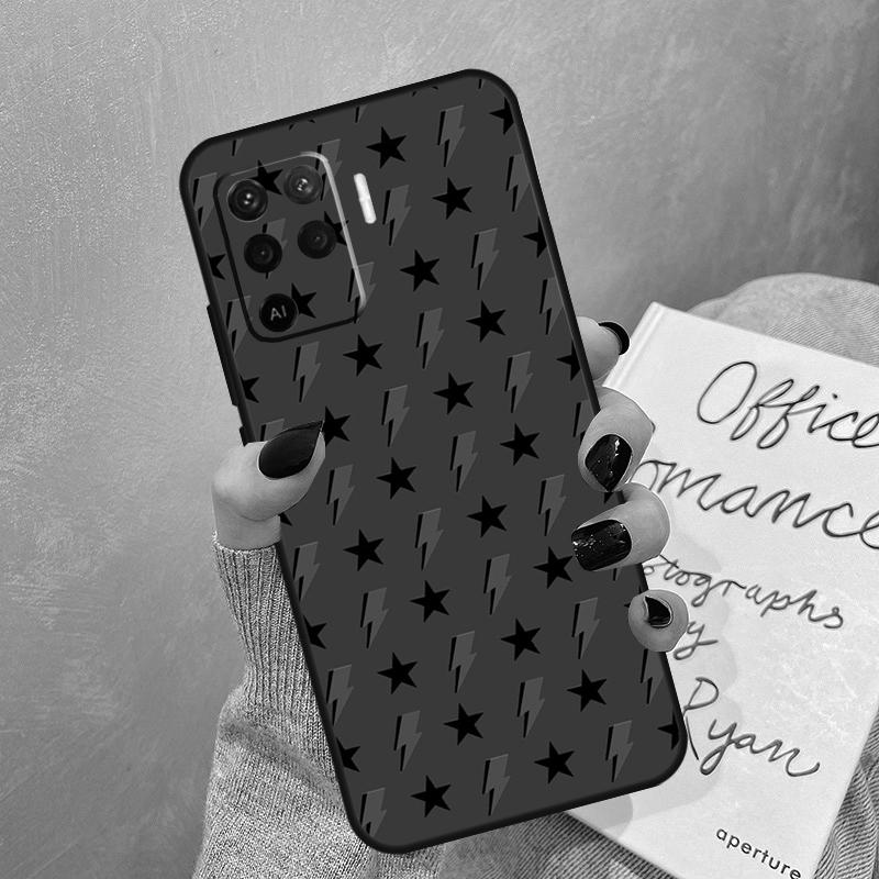 Lightning Bolt Pattern Case For Oppo A40 A60 A80 A78 A38 A18 A98 A58 A96 A76 A16 A94 A74 A54 A15 A17 A57 A77 A5 Pro