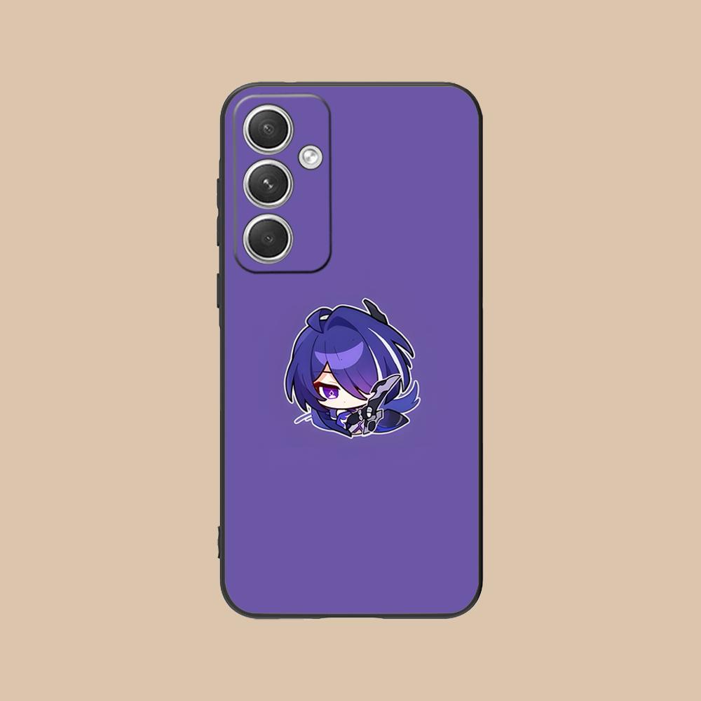 HSR Acheron Mattes TPU Handyhülle für Samsung Galaxy S26 S25 S24 S23 S22 S21 S20 Note20 Plus FE Ultra Buntes Cover