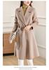 2025 Winter Women's Korean Style Mid-Length Belted Woolen Cashmere Coat
