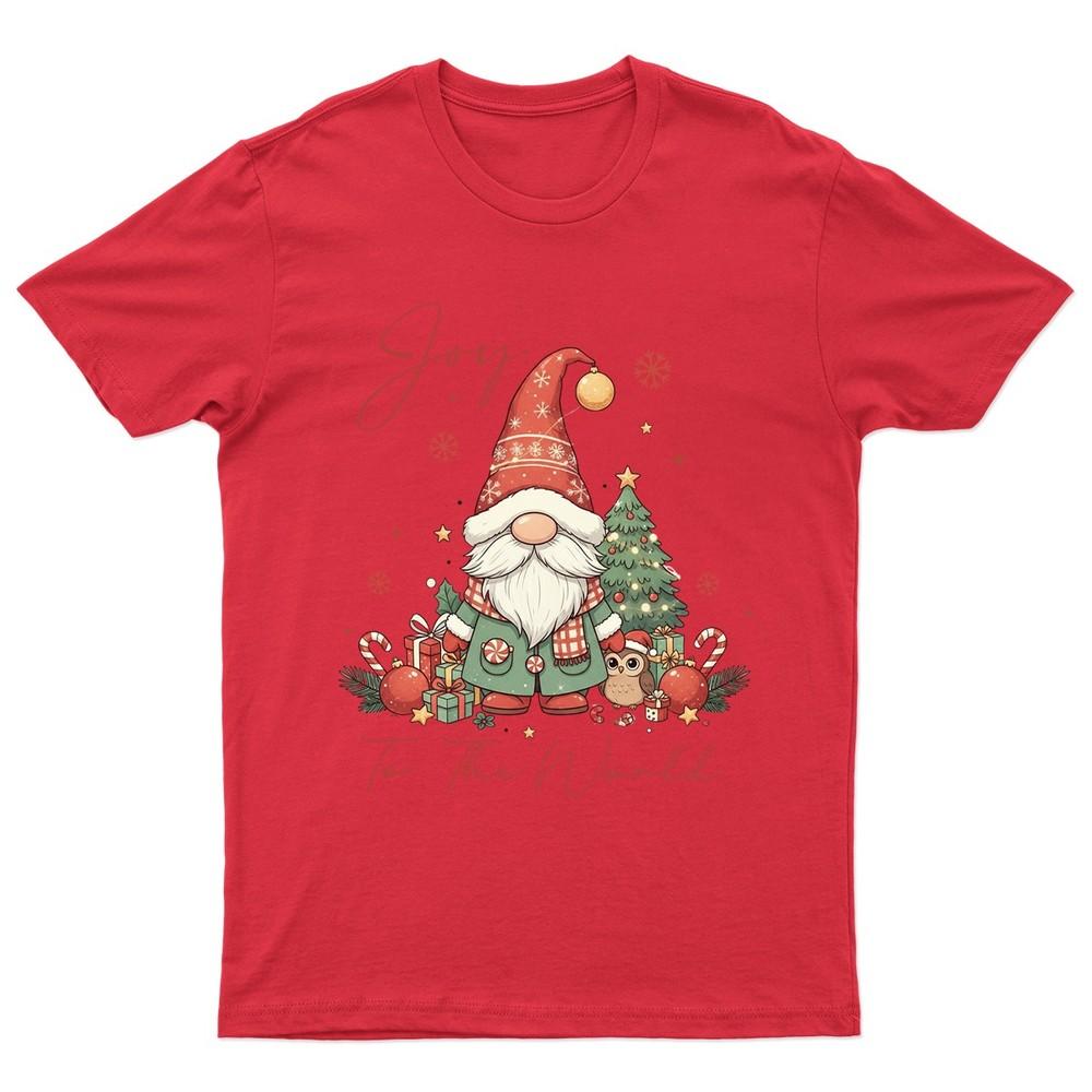 Joy To The World TShirt Unisex Gift Retro Seasonal Funny Xmas Santa Unisexs a