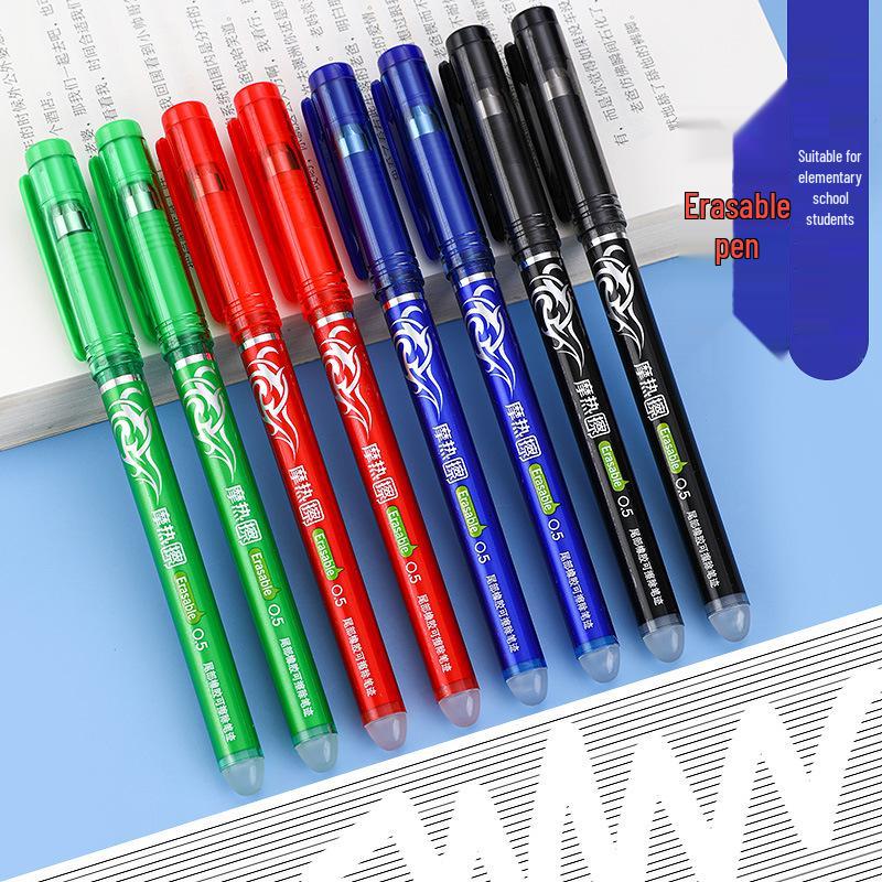 Neutral Heat Erasable 0.5mm Pen - Four-Color, Easy-Erase Signature & Student Pen Refill.