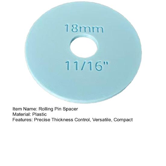 Rolling Pin Spacer Guides Food-Grade Adjustable Thickness Rings for Even Dough Flattening Baking Accessories