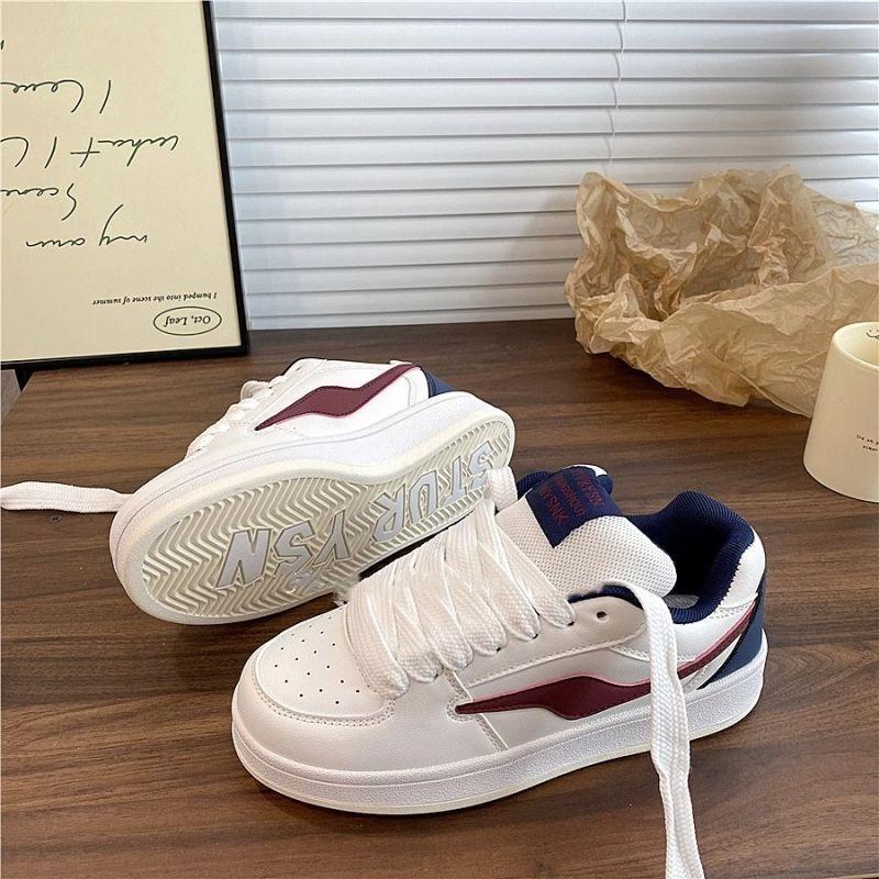 Niche Original Couple Bread Shoes Women's Trendy New Versatile Thick-soled Color Matching Casual Board Shoes