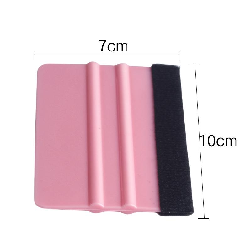 Color-Changing Car Film & Wall Sticker Flocking Scraper with Thickened Felt