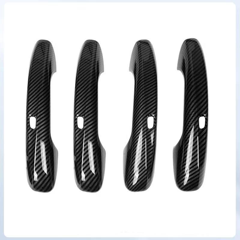 Abs Carbon Fiber Car Door Handle Trim Cover for Mercedes Benz GLC X254 C Class W206 S206 2024 2025 2026 Auto Accessories