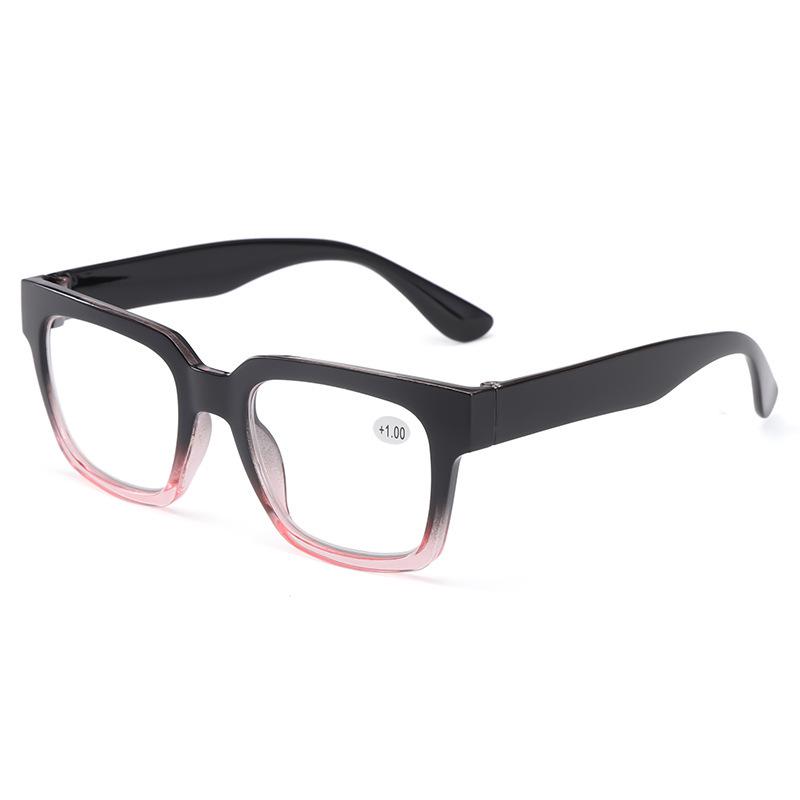 Stylish European & American Thick Frame Anti-Blue Light Reading Glasses: Large, Fashionable & Versatile Lenses