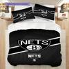 Brooklyn Nets Basketball Spirit Bedding(1 * duvet cover + 2 * pillowcase, without core)Duvet cover and pillowcase Christmas birthday gift Bedding set