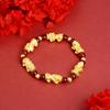 Chinese Style Ancient Gold Sand Pixiu Bracelet Auspicious Retro Domineering Ruyi Jewelry Bracelet Accessories