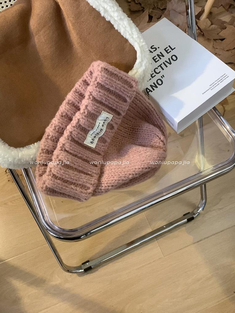 Fit Loose Stylish Winter Beanie Soft Cotton Yarn For Large Heads Warm And Cozy