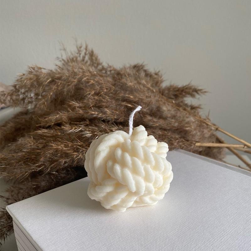 DIY Duftkerzenform Wollform Kerze Silikongussform Handgemachte Seifenherstellung Wachsform Handwerk Heimdekoration