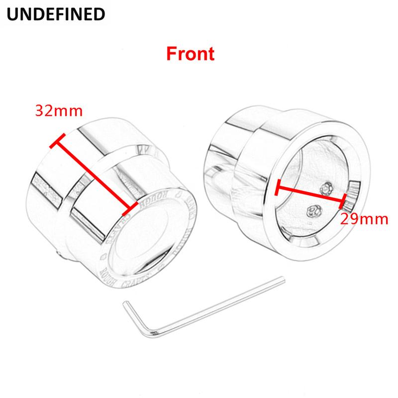 Motorcycle Aluminum Front Rear Axle Nut Cover For Harley Touring Road Glide Sportster Iron 883 Dyna Low Rider Softail Street Bob
