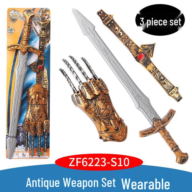 

Buddy Kids Ancient Bronze War Gear Toy Sword Set