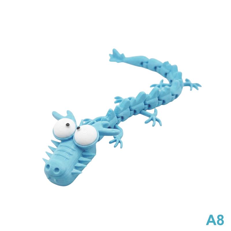 3D Printed Stupid Joints Dragon Sculpture Articulated Joints Crafts Desktop Decoration Ornaments Home Office Decor