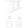 Video Doorbell 2 Pcs 7in TFT Screen Hands Free Call Monitor Night Vision Outdoor Camera Video