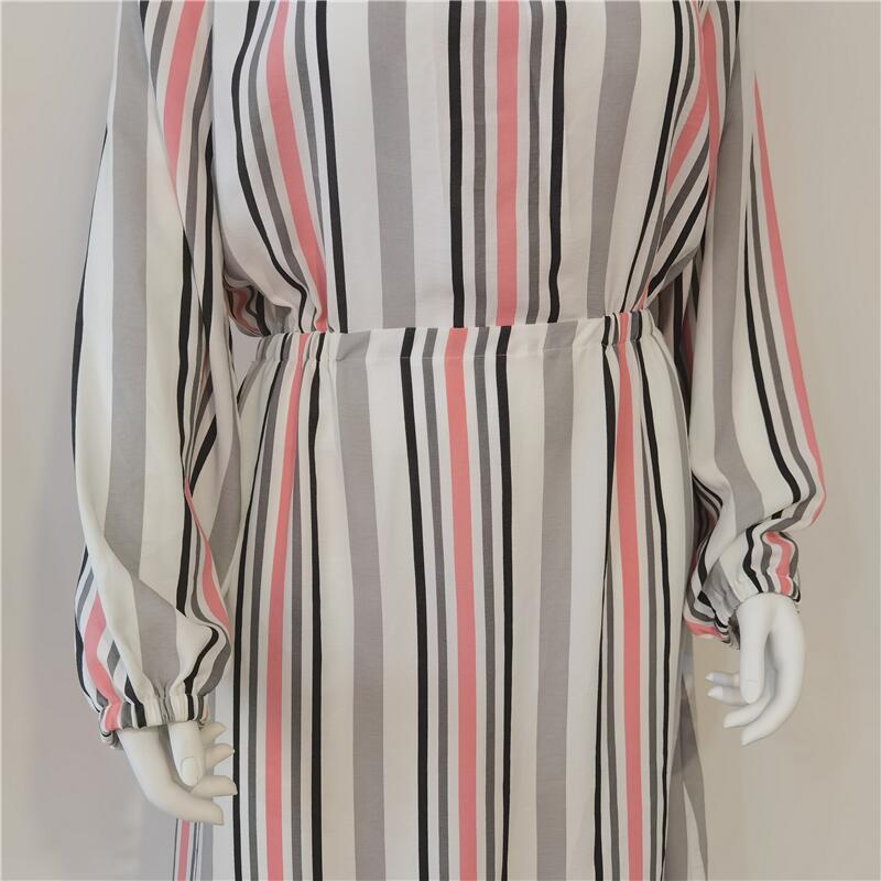 Plus Size Arabic Muslim Casual Robe - Spring/Summer Middle Eastern Dress