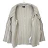 Giorgio Armani 6HAG09 AM30Z Beige Stripe 1B Collarless Knit Jacket Jacket 48 beigeUsed