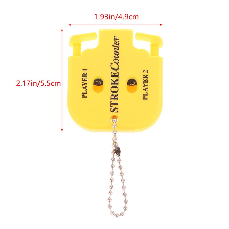 1Pc Mini Golf Score Shot Stroke Counter Two Digits Scoring Keeper Keychain For Golf Game Scorekeeper Gift For Golfers