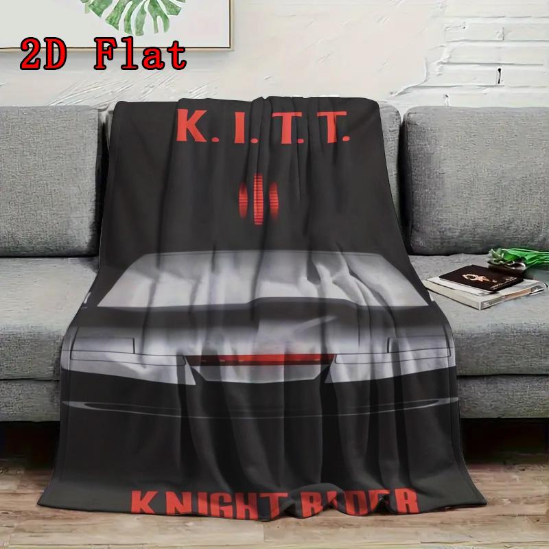 Knight-Hero 2D Flat Pattern Flannel Blanket High quality All Seasons Warmth and Comfort Perfect for Christmas Gifts.
