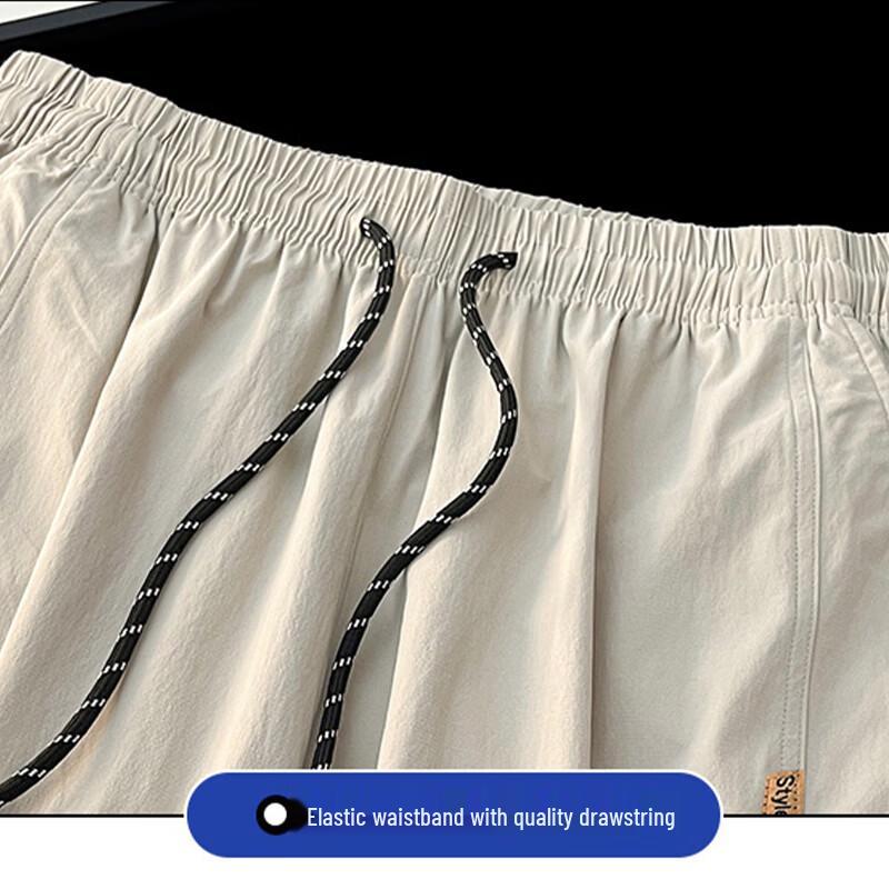 Snoopy Men's Ice Silk Straight-Leg Casual Pants