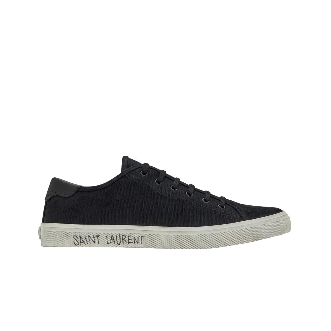 

Saint Laurent Malibu Sneakers In Canvas And Smooth Leather Black EU 43