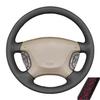 Hand Stitched Microfibre Leather Car Steering Wheel Cover For Nissan Patrol Y61 1997-2015 Car Accessories
