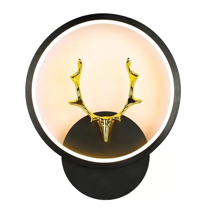 Abs Plastic Led 3 Color Home Decor Fancy Wall Indoor/Outdoor Decorative Lights -(Warm+Natural+Coolwhite) (1, Hiranhead-Round)