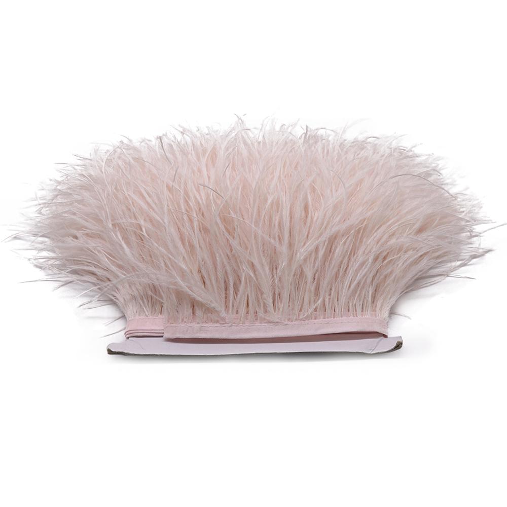 Feather1M 5M 10M 8-10cm Black White Ostrich Feather Trims Ribbon Multicolor Plume for Sewing Feathers Crafts  Dress Clothing Decoration