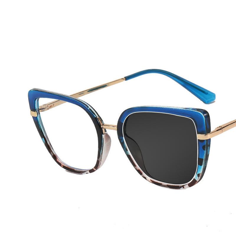 Retro Square Oversized Frame Myopia Glasses Anti Blue Light Computer Women Near Sight Eyewear Prescription Nearsight