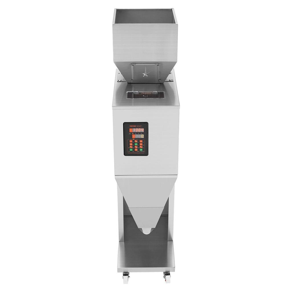 Particle Filling Machine, 0.044-6.6 Lbs/20-3000g, Automatic Filler Machine with Foot Pedal, Stainless Steel Weighing Filling Machine, Weigh Filler for
