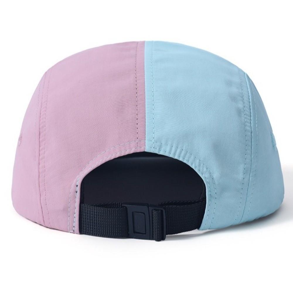 Unisex Color Matching Baseball Cap Five-panel Quick-drying Flat Brim Hat Flat Edge Breathable Snapback Cap Outdoor Hiking