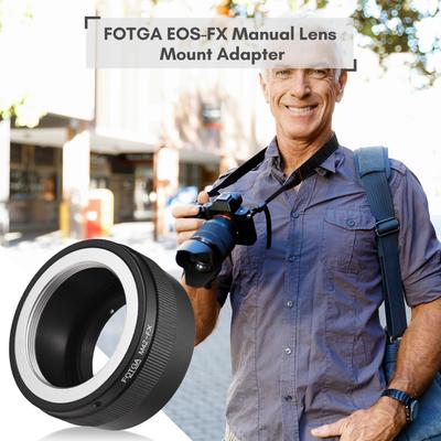 Anello Adattatore Manuale per Montaggio Obiettivo FOTGA in Lega di Alluminio per Obiettivo con Montatura Pentax M42 a Fuji