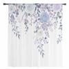 Ländliche Pflanzen Blumen Transparente Vorhänge für Wohnzimmerdekoration Fenstervorhänge für Küche Tüll Voile Organza Vorhänge