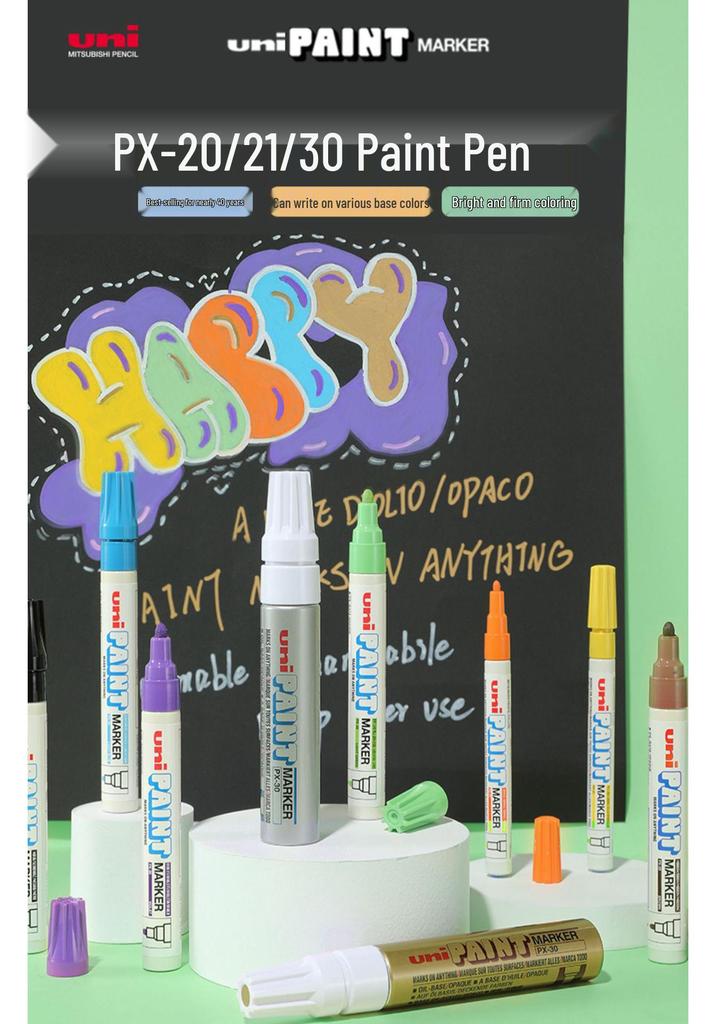 UNI Mitsubishi Thick Tip Paint Marker for Touch-up - Large Capacity
