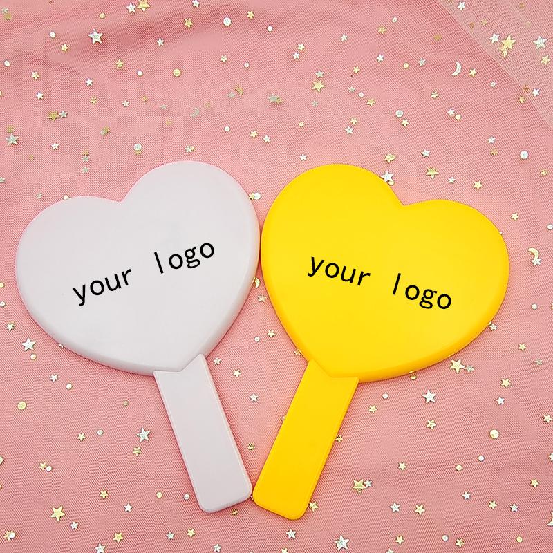 Benutzerdefinierter Web-Promi Kosmetik-Handspiegel Dekorativer Spiegel Mädchenherz Studentenschlafsaal Spiegel Tragbarer Heim-Kleinspiegel