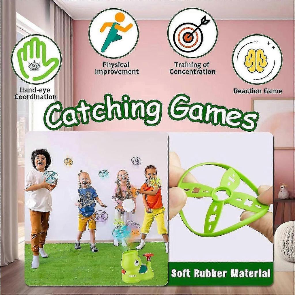 Outdoor Toys for Kids Ages 4-8, Outside Elephant Flying Disc Launcher, Spinner Catch Yard Games for Kids Ages 8-12