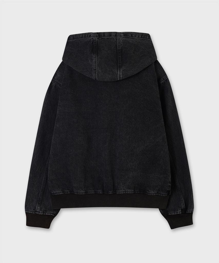 Plac Denim Zip-Up Hoodie Vintage Black