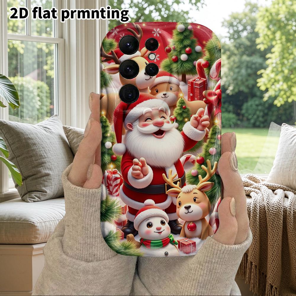 Phone Case: 2D Flat Samsung Galaxy A34 A35 M05 M06 S20 S22 S21 FE Plus 5G Protective Case, Couple Style, Family Set, Christmas and Halloween Gifts
