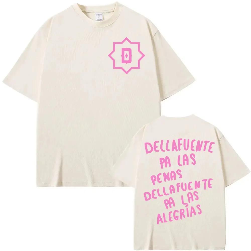 

Rapper Dellafuente Pa Las Penas Dellafuente Pa Las Alegrías T Shirts Men Women Vintage Casual High Quality Tshirt 4XL