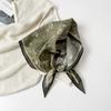 Leopard Print Silk Scarf Cotton Silk Scarf Triangle Scarf With Shirt Tie Neck Scarf High-End Shawl Triangle Scarf Belt Women