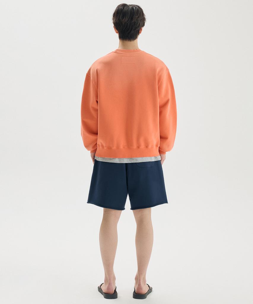 Matile Basic Logo Short Sweat Pants / Navy