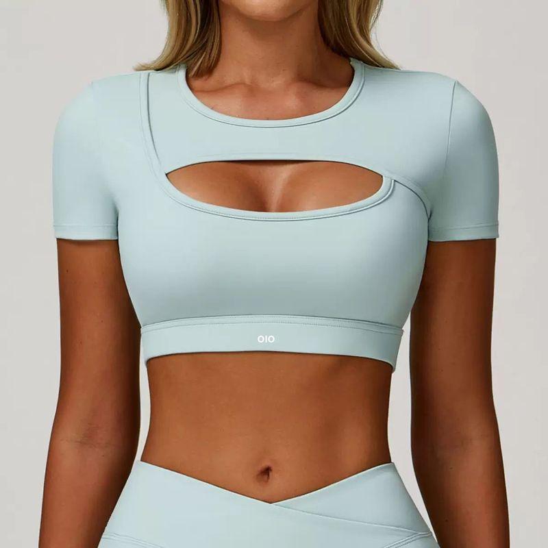 Oiob Sports Set Women False Two-Piece Suit Short Short sleeve T-shirt Top With Chest Pad Quick-Drying Feather Tennis Skirts