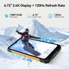 Unbreakable Portable 5G Telephone DOOGEE S200X 32GB+512GB/TF 2TB 10100mAh/33W 6.72”+120Hz Smartphone Android 14 WiFi6/NFC/OTG Black