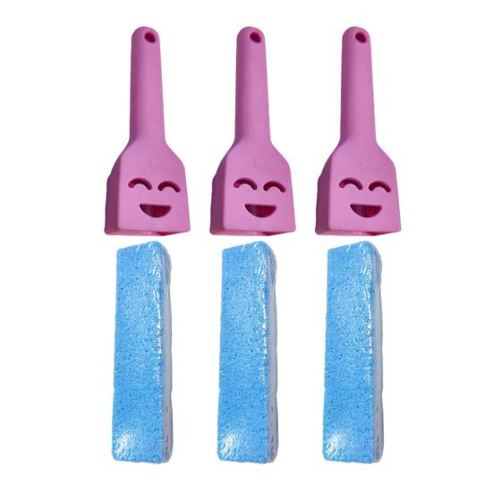 Pumice Stone Toilet Bowl Cleaner with Handle Efficiently Removes Hard Water Rings Calcium Buildup Pumice Stone Scrubber