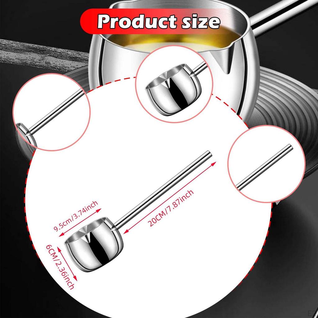 Pan for Sauces and Oil Heating in Kitchen or Camping