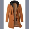 Luxury Business Casual Two-piece Illusion Padded Hooded Woolen Overcoat Autumn/winter High-end Men's Fleece Jacket