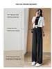 Women's High-Waisted Slimming Pants - Summer 2025 Ice Silk, Loose Fit for Petite Figures
